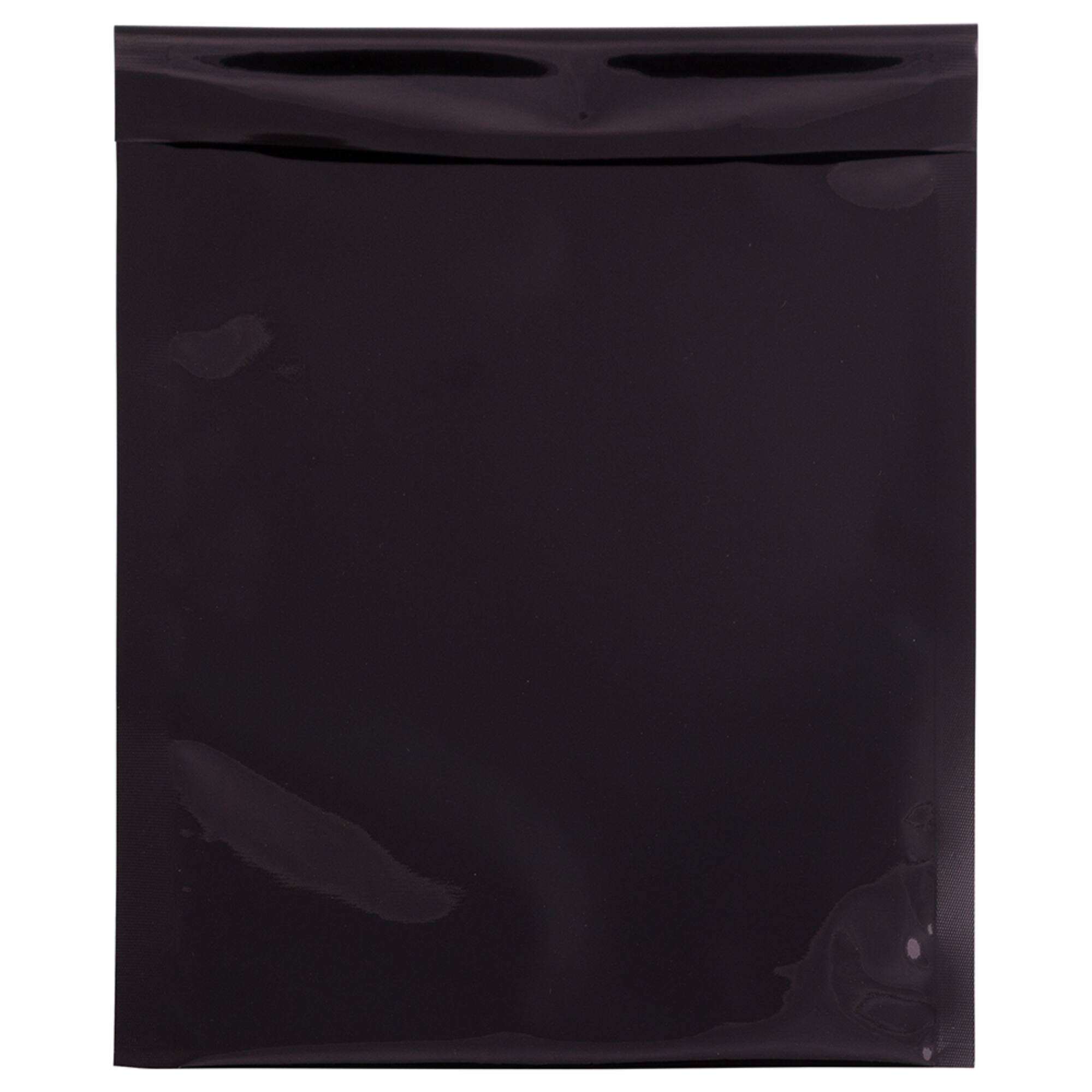JAM Paper 6.25" x 7.875" Black Foil Open End Envelopes, 25ct.